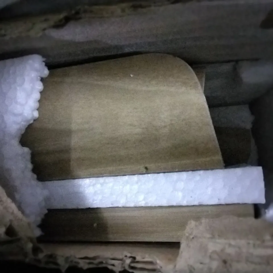 BOXED ARELIOUS CORNER BOOKCASE OAK (1 BOX)