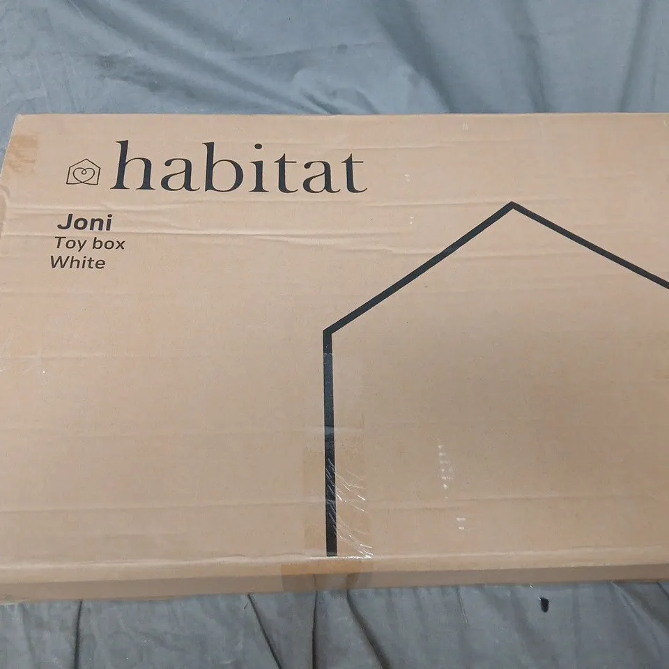 BOXED HABITAT JONI TOY BOX IN WHITE