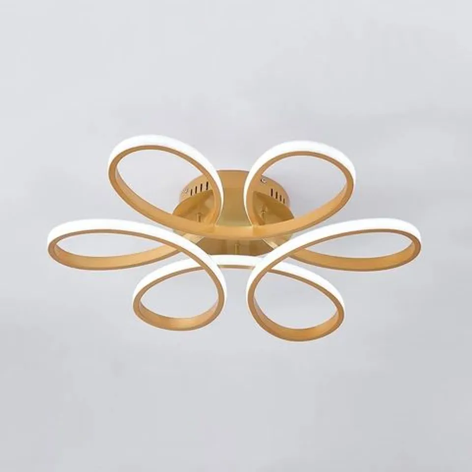BOXED LIGHTS IN MODERN ACRYLIC LIGHT-ADJUSTED PETAL LED SEMI CEILING LIGHT