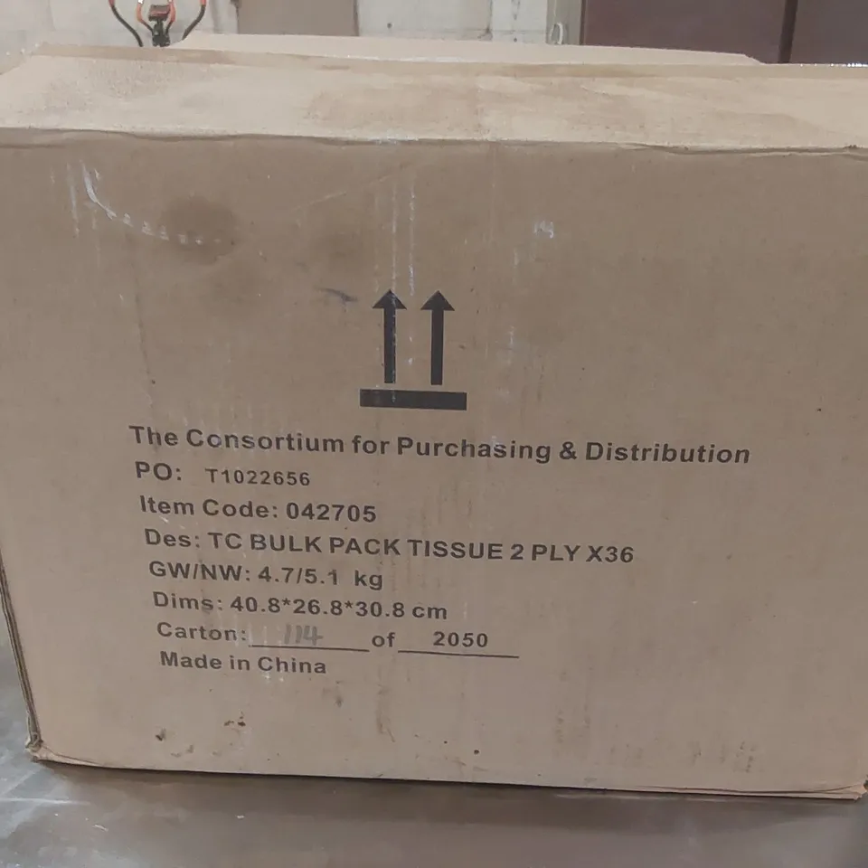 BOXED 36x BULK PACK 2 PLY TISSUE PACKS