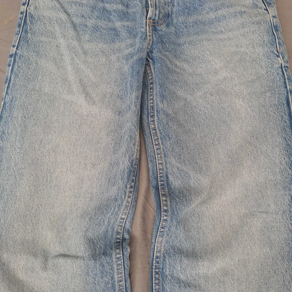 ZARA STRAIGHT FIT LOW-RISE JEANS IN BLUE EU SIZE 36