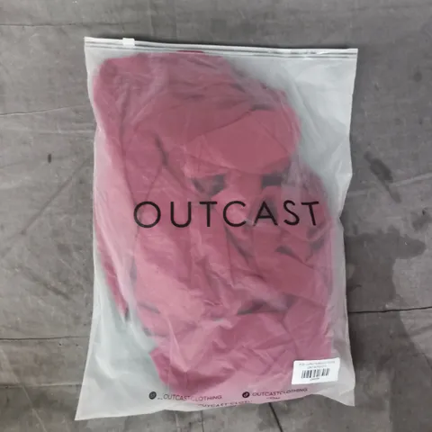 BAGGED OUTCAST ARLEN JUMPSUIT IN BURGUNDY SIZE MEDIUM