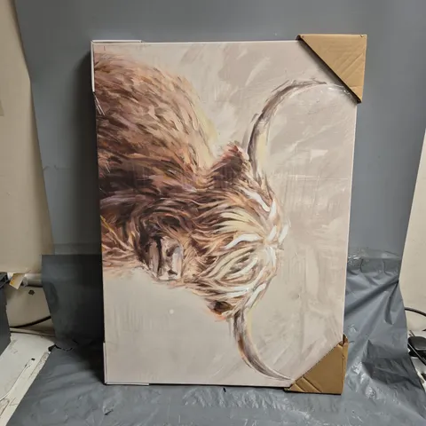BUFFALO THEMED BOX CANVAS WALL ART - 50X70CM