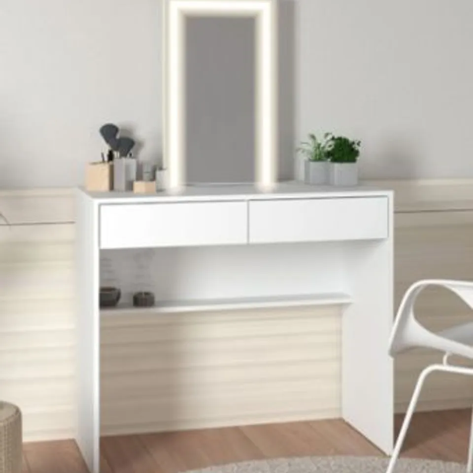 BRAND NEW BOXED TAYLOR DRESSING TABLE WITH LED MIRROR