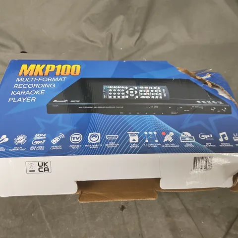 MKP100 MULTI-FORMAT RECORDING KARAOKE PLAYER – BOXED