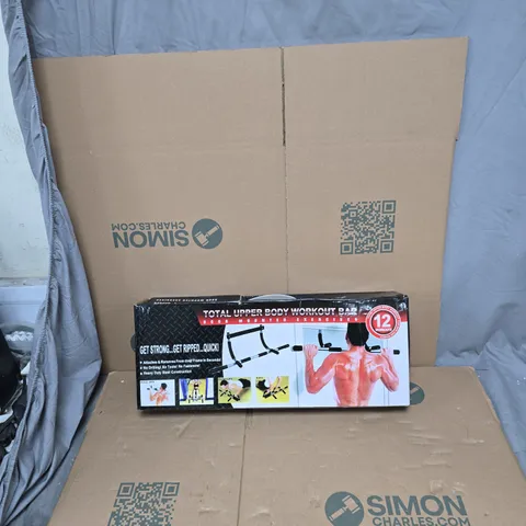TOTAL UPPER BODY WORKOUT BAR - DOOR MOUNTED EXERCISE BAR (BOXED)