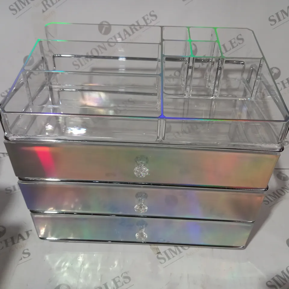 BOXED OUTLET TILI FRAMED ACRYLIC STORAGE DRAWER SET