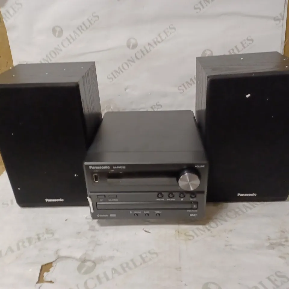 PANASONIC SC-PM252 DAB/DAB+/FM/CD BLUETOOTH MICRO HI-FI SYSTEM, BLACK