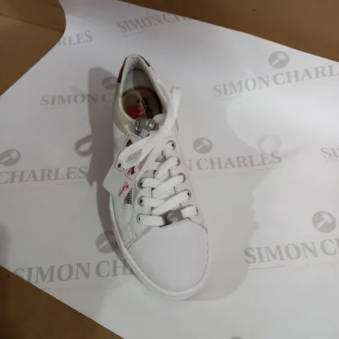 RIEKER WHITE TRAINERS SIZE 6 