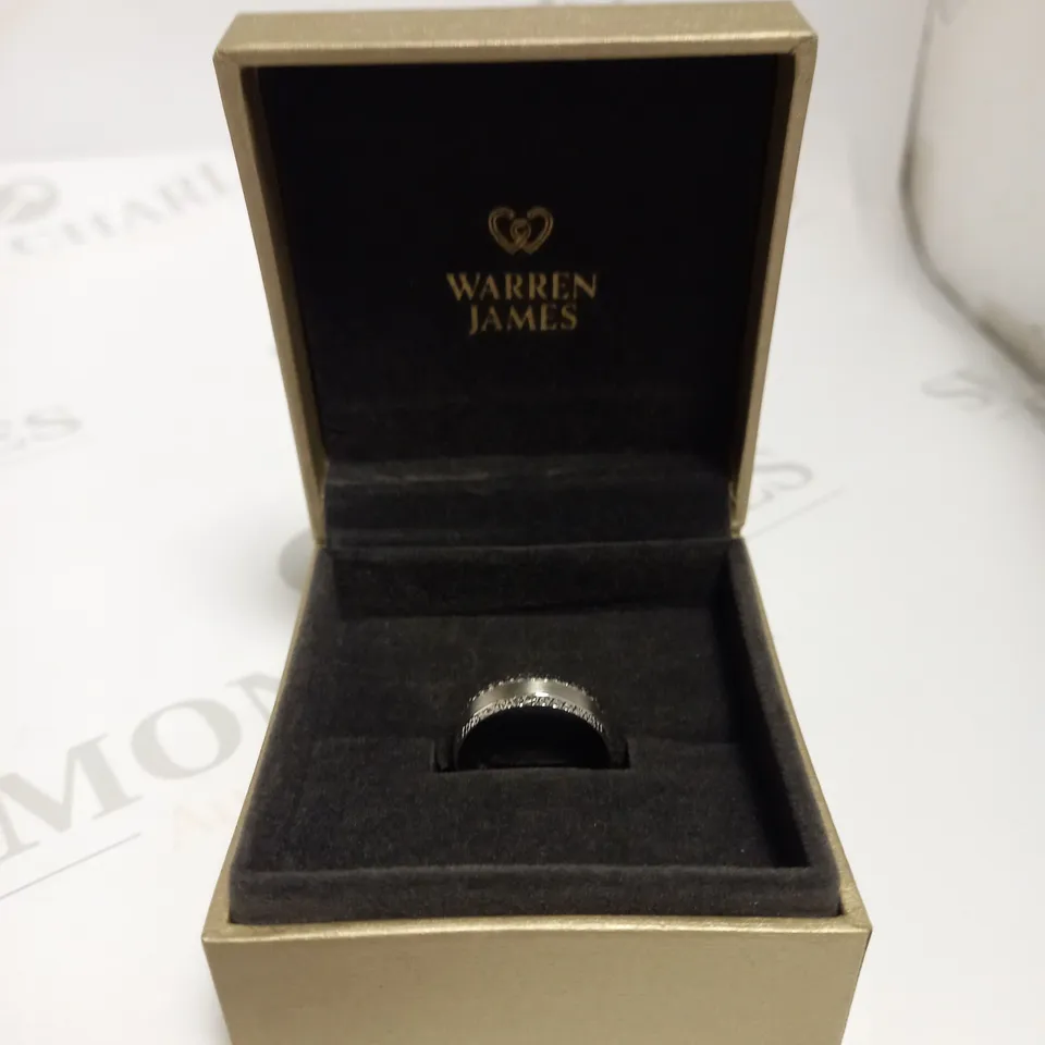 WARREN JAMES SILVER LADIES WEDDING RING 