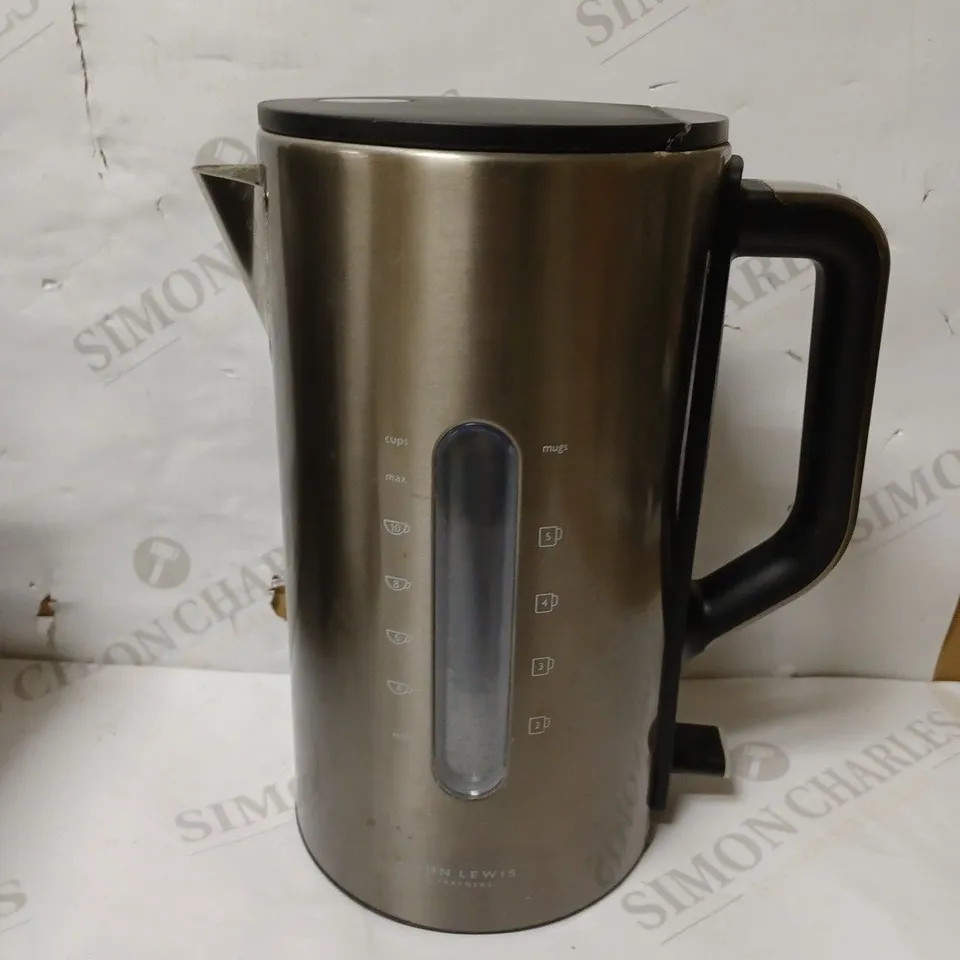 JOHN LEWIS GUNMETAL SIMPLICITY KETTLE 