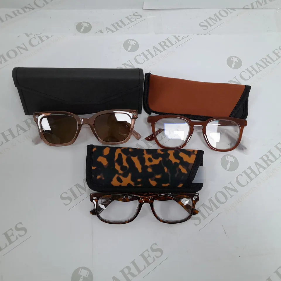 HUMMINGBIRD POLARISED SUNGLASSES & READER 2PC SET TAN MIX 3.5
