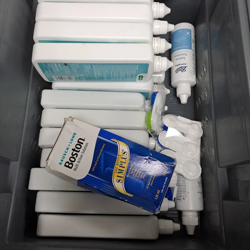 APPROXIMATELY 20 ASSORTED CONTACT LENS SOLUTIONS - COLLECTION ONLY