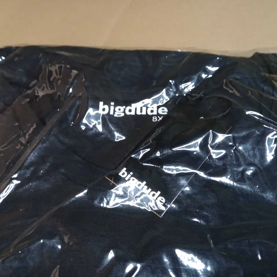 PACKAGED BIGDUDE BLACK T-SHIRT - 8XL