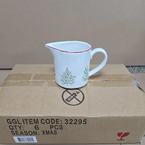 GISELA GRAHAM LONDON - CHRISTMAS TREE CREAMER SET - BOX OF 48PCS