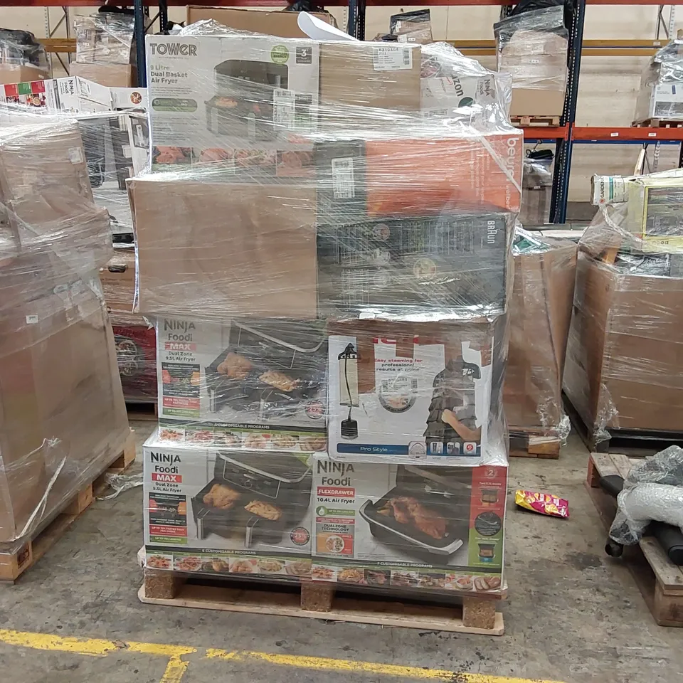 PALLET OF APPROXIMATELY 32 UNPROCESSED RAW RETURN HOUSEHOLD AND ELECTRICAL GOODS TO INCLUDE;