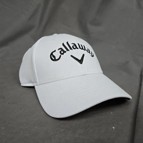 CALLAWAY WHITE CAP WITH VELCRO STRAP - ONE SIZE 