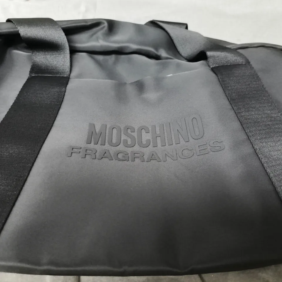 MOSCHINO FRAGRANCES BLACK DUFFLE BAG