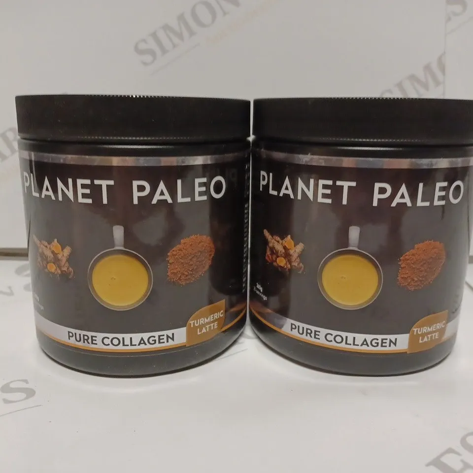 BOX OF 2 PLANET PALEO PURE COLLAGEN - TUMERIC LATTE 2X260G