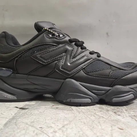 PAIR OF NEW BALANCE 9060 TRAINERS IN BLACK SIZE UK 10.5