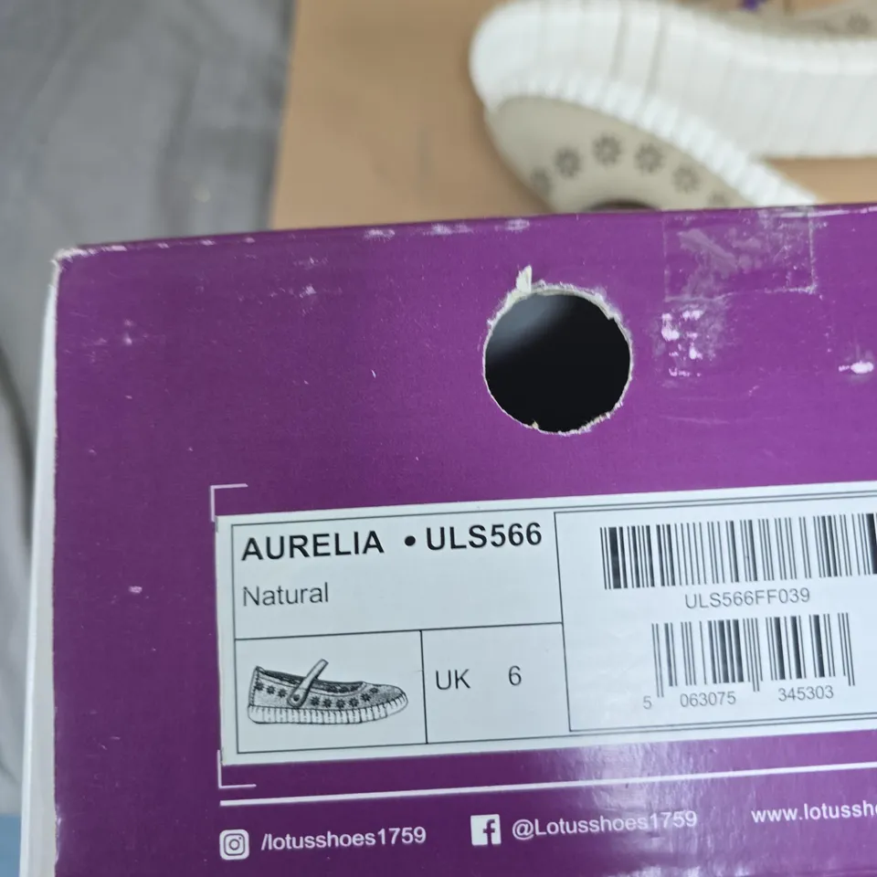 LOTUS AURELIA ULS566 NATURAL WOMEN'S SHOES - UK 6