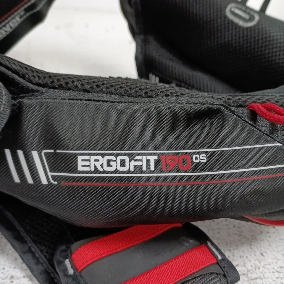 CREWSAVER ERGOFIT 190 OS LIFE JACKET – BLACK/RED TRIM