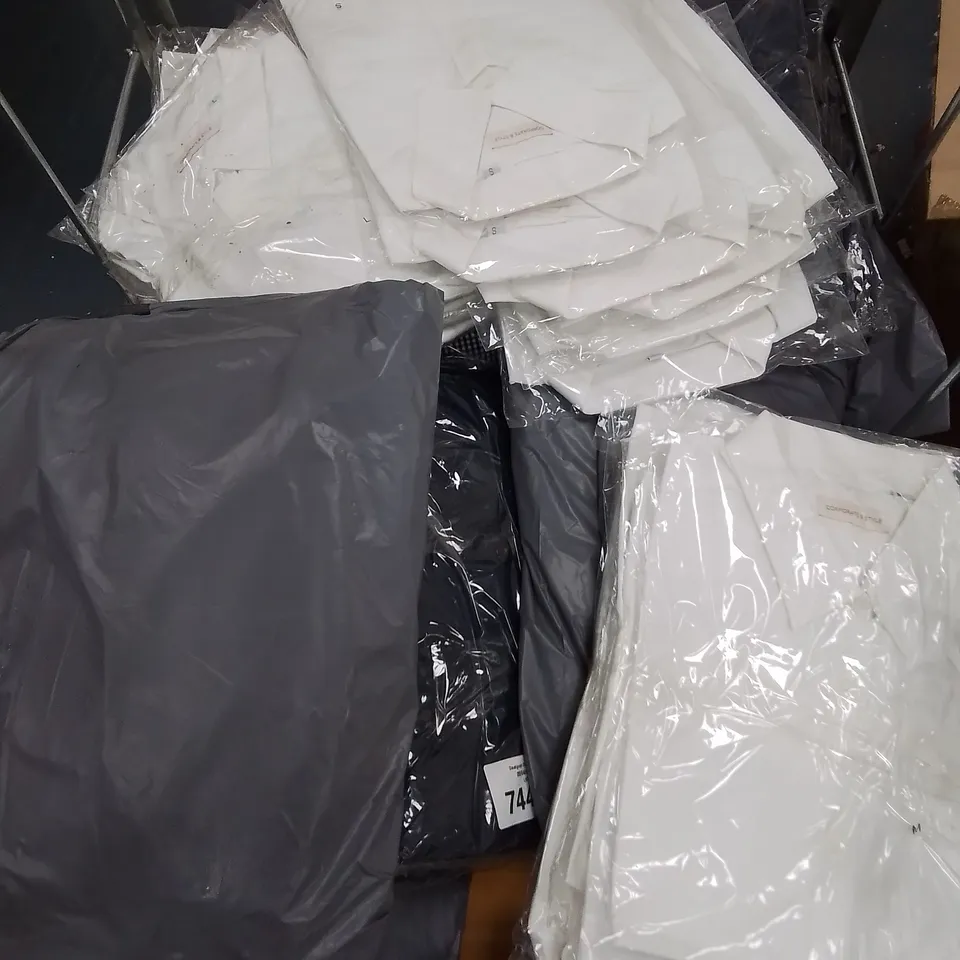 LARGE QUANTITY OF ASSORTED CORPORATE & STYLE SHIRTS IN VARIOUS SIZES