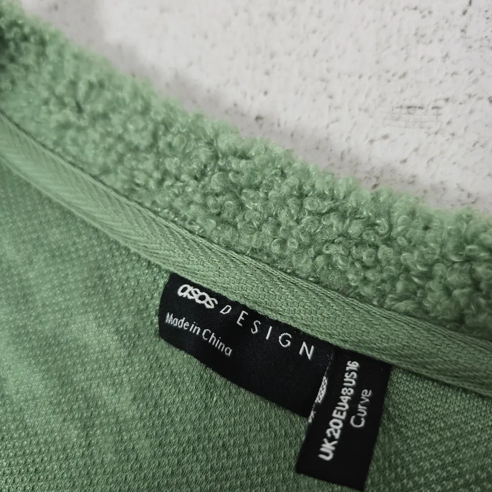 ASOS DESIGN - GREEN FLEECE (UK 20)