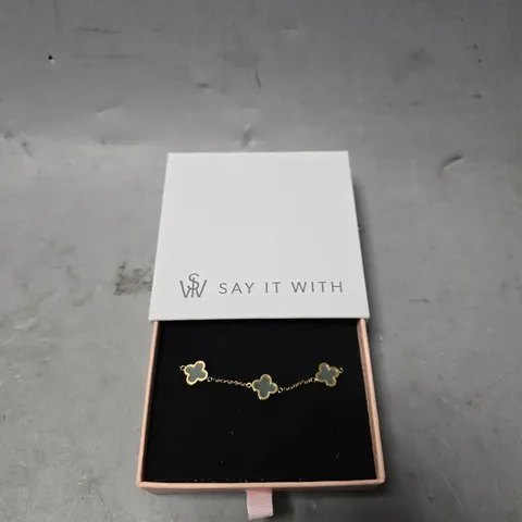SAY IT WITH CLOVER BRACELET 