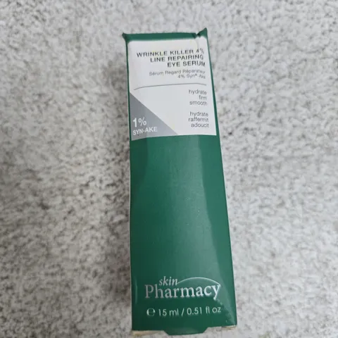 SKIN PHARMACY WRINKLE KILLER EYE SERUM 4% LINE REPAIRING β 15ML