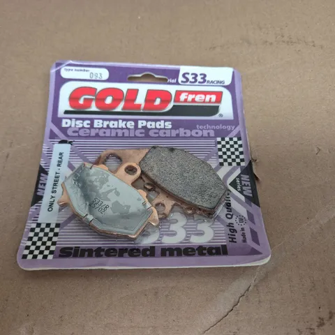 GOLD FREN DISC BRAKE PADS – CERAMIC CARBON