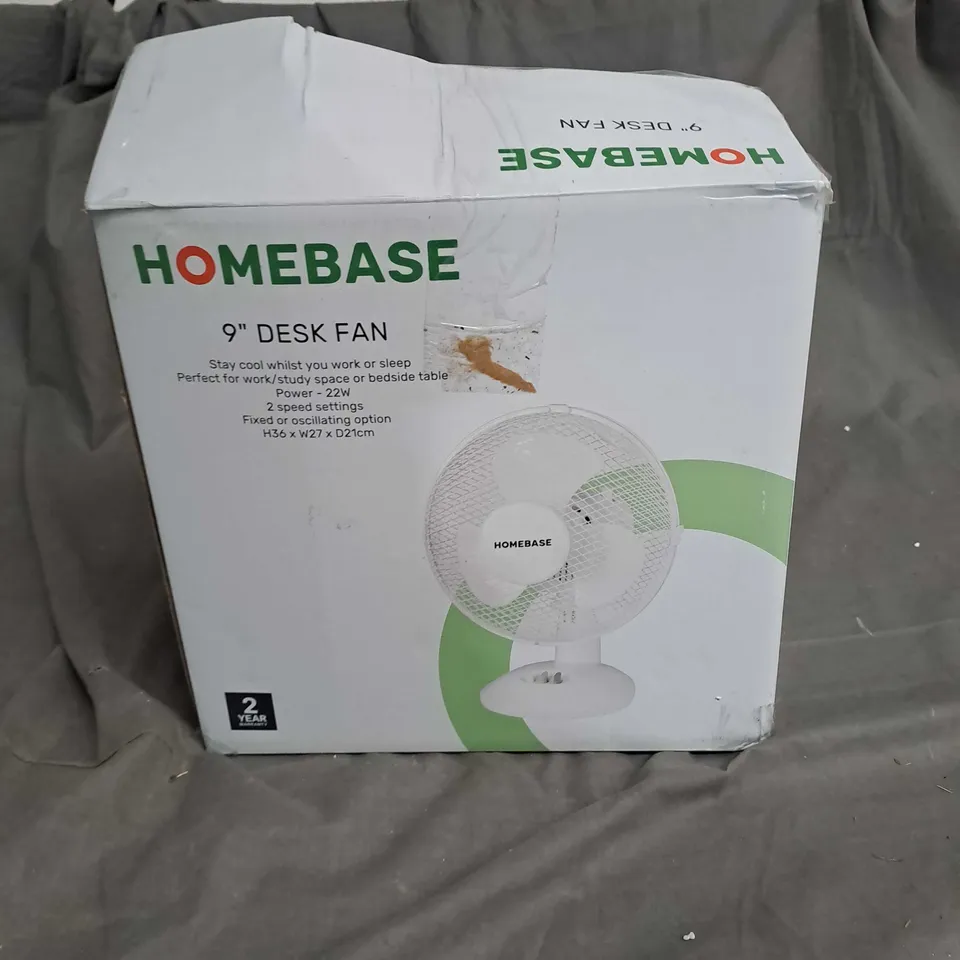 HOMEBASE 9" DESK FAN 