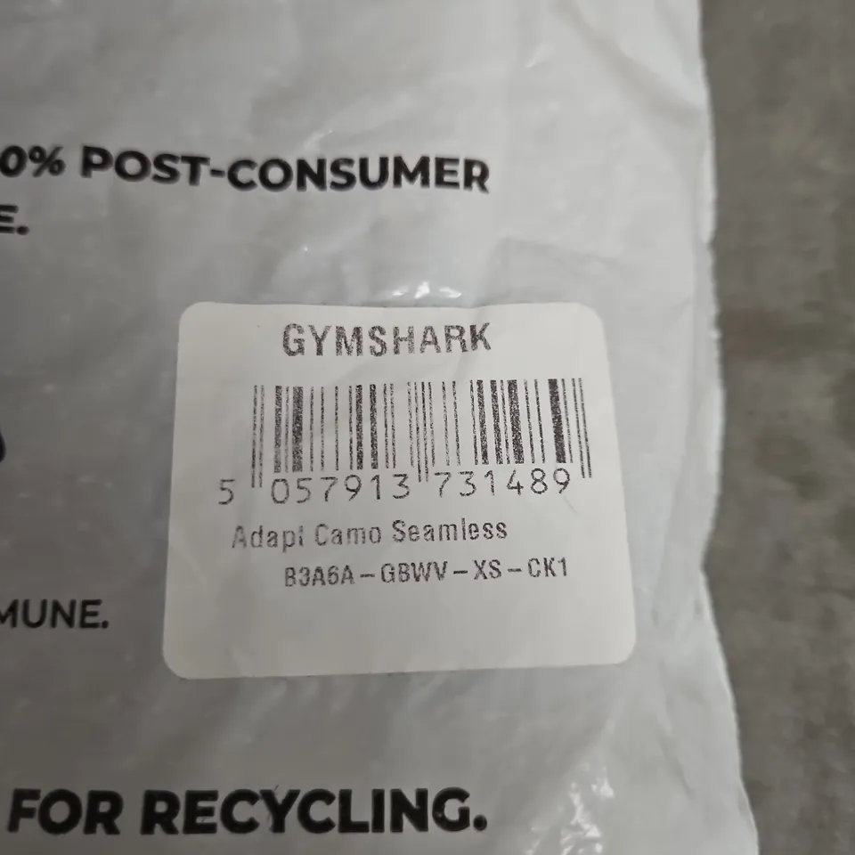 GYMSHARK ADAPI CAMO SEAMLESS LEGGINGS – XS