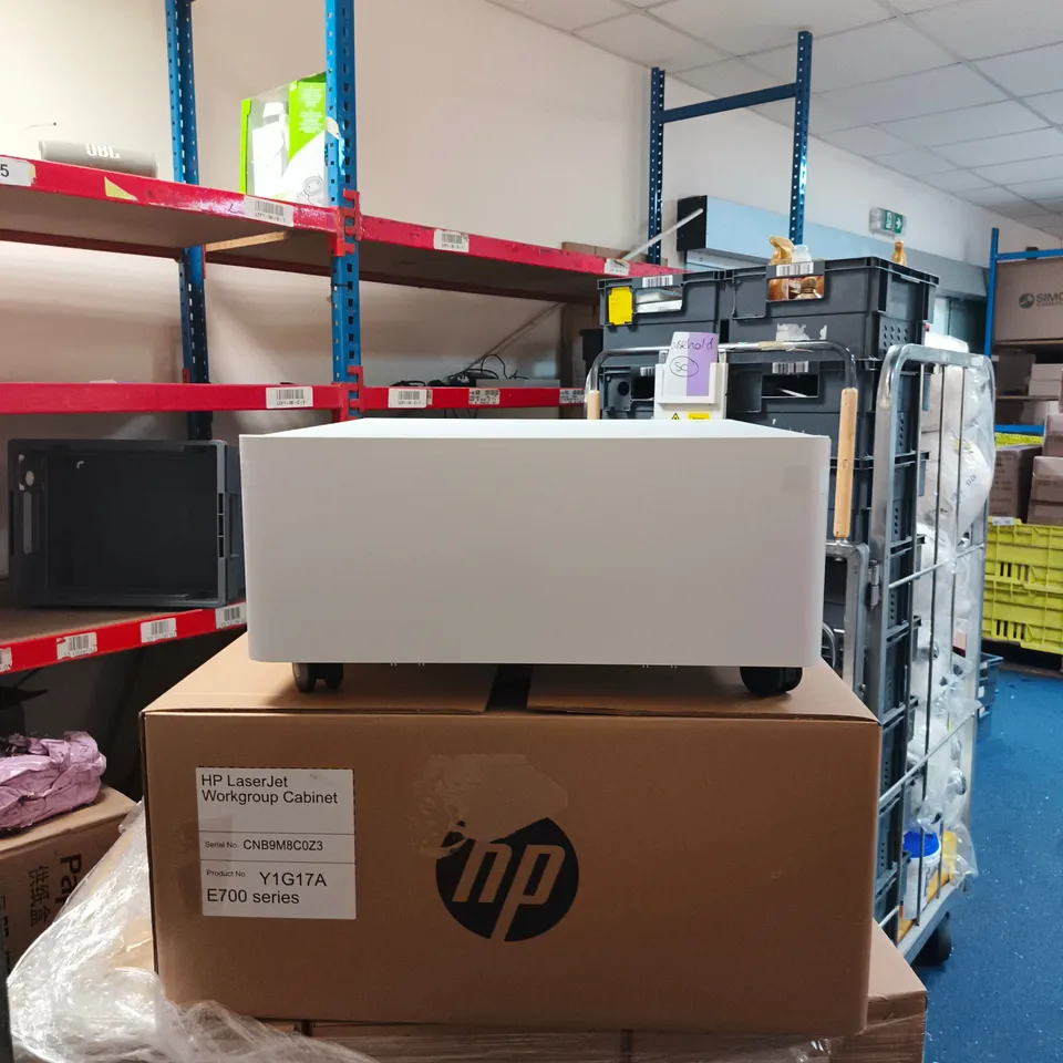HP LASERJET WORKGROUP CABINET E700 SERIES– WHITE, PRODUCT NO. Y1G17A