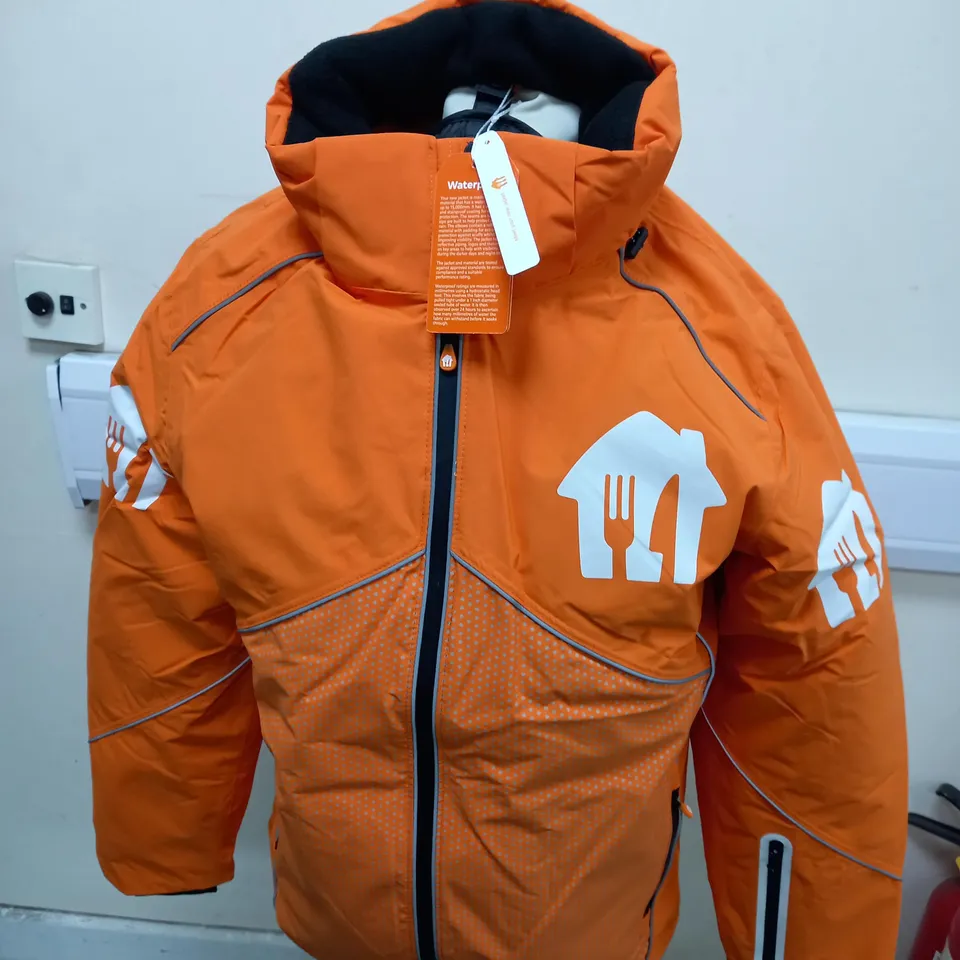 JUST EAT DESIGNED WATERPROOF COAT SIZE M