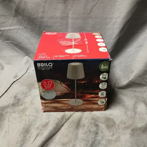 BOXED BRILONER BATTERY POWERED BEIGE DIMMABLE RECHARGEABLE TABLE LAMP 
