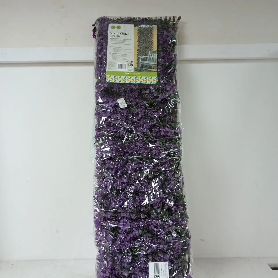 VIVID VIOLET TRELLIS 180 X 90CM UNBOXED