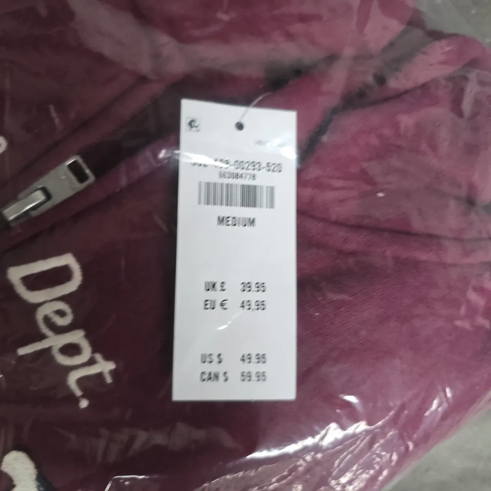 HOLLISTER IDENTITY NINE HOODIE – MAROON, MEDIUM