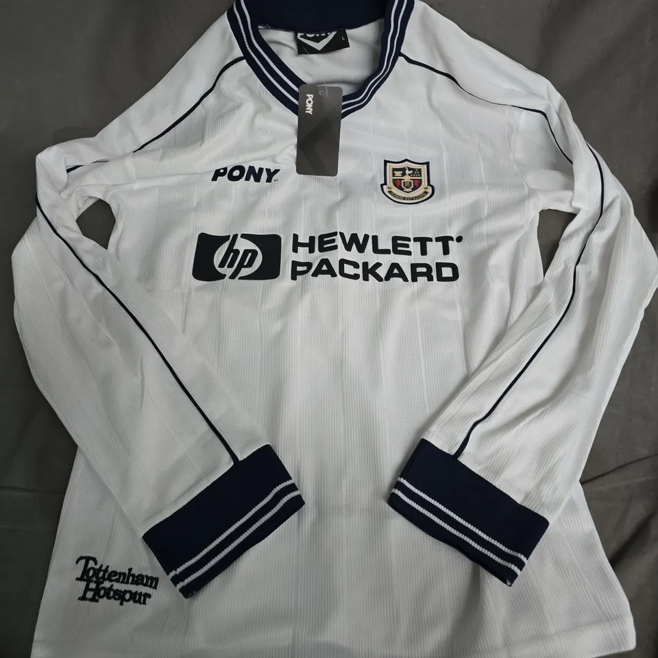 PONY TOTTENHAM HOTSPUR RETRO HOME JERSEY (#14 GINOLA) - LARGE