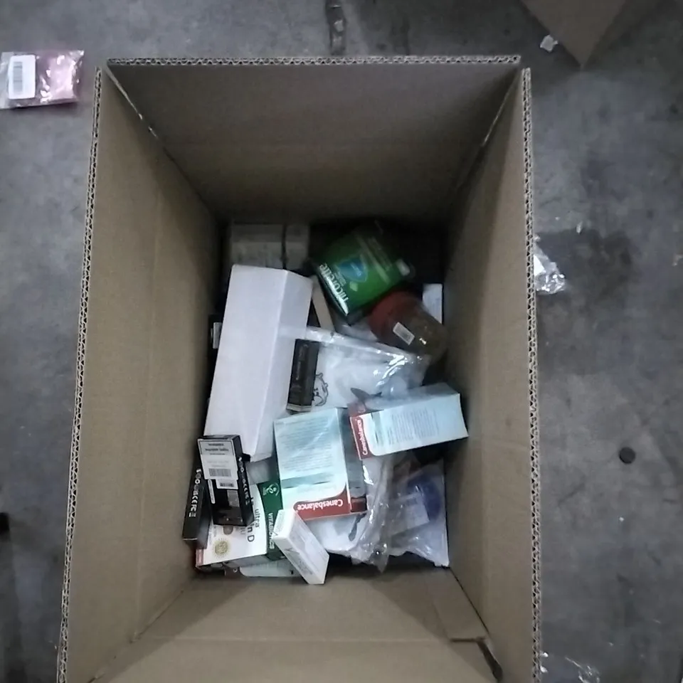 BOX TO CONTAIN ASSORTED HEALTH AND BEAUTY PRODUCTS 