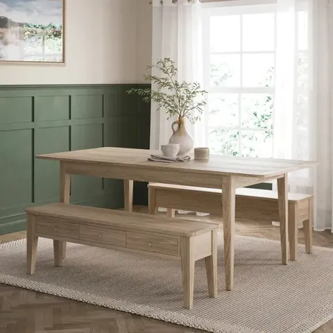 BOXED BROMLEY II STORAGE DINING BENCH (1 BOX)