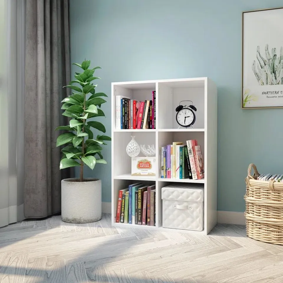 BOXED EMMERLY 90CM H X 60.5CM W CUBE BOOKCASE (1 BOX)