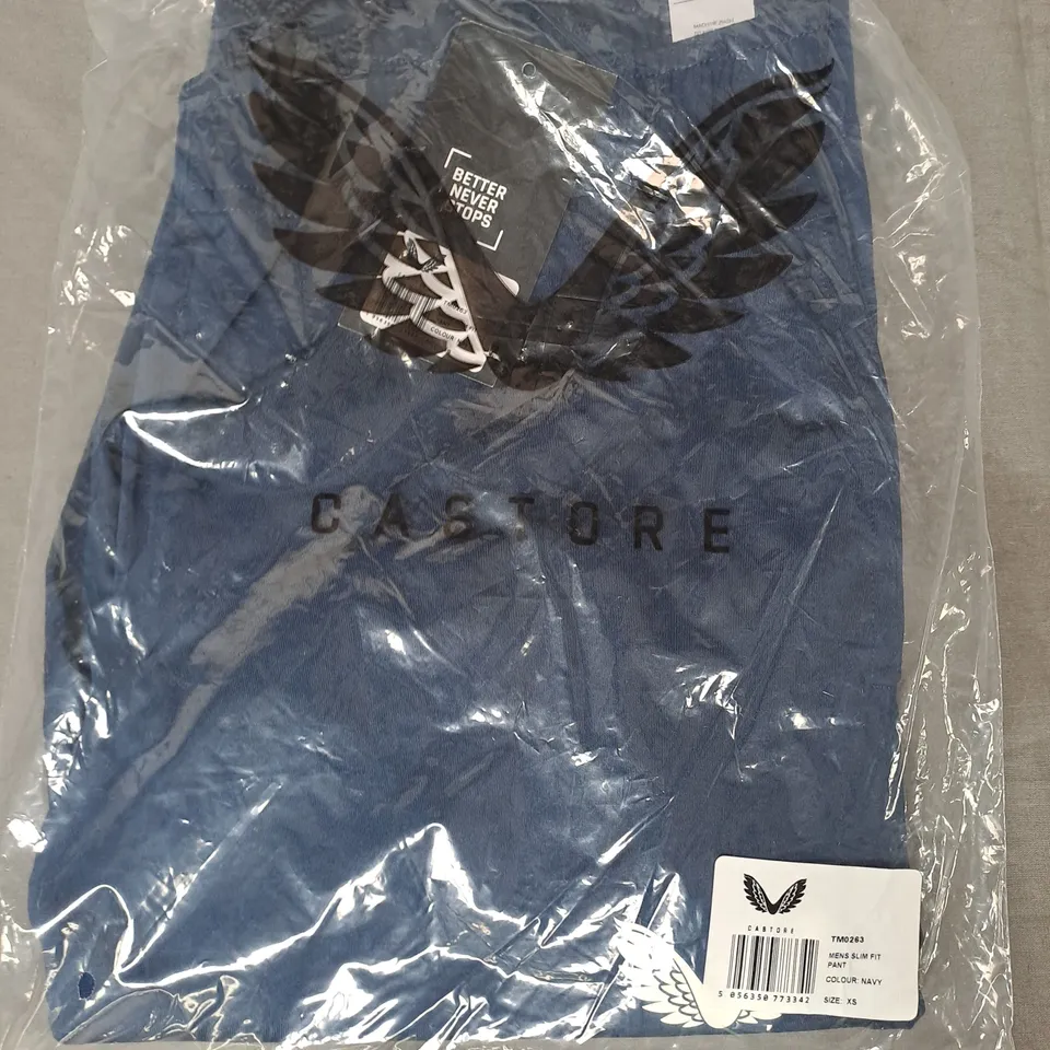 CASTORE MENS SLIM FIT PANTS IN NAVY SIZE XS