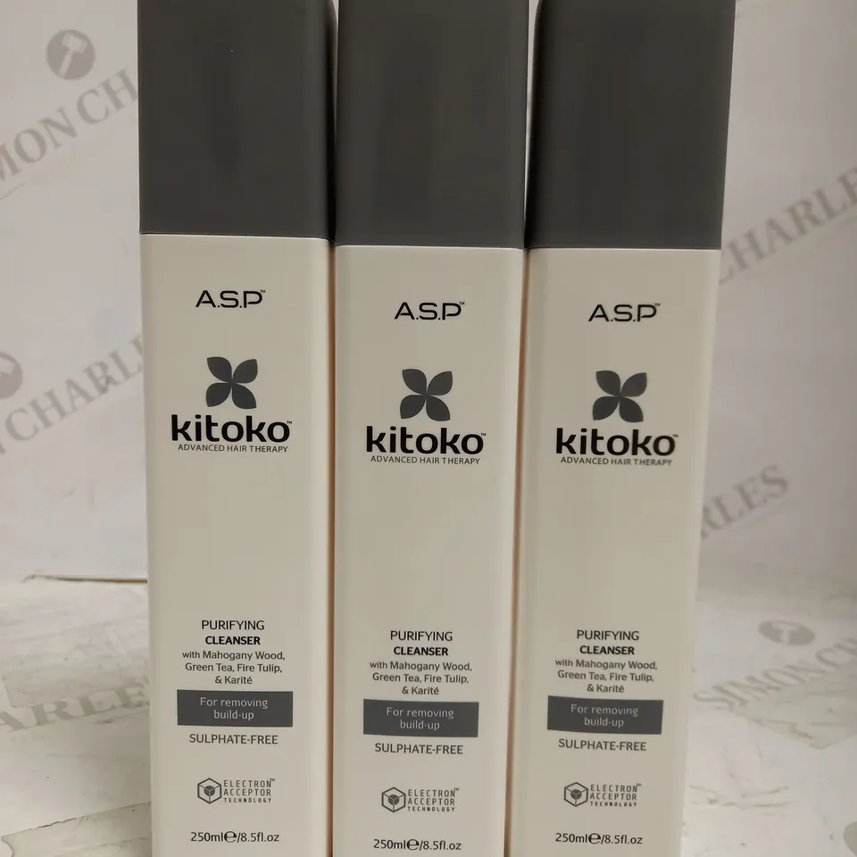 LOT OF 12 A.S.P. KITOKO PURIFYING CLEANSER (12 X 250ML)