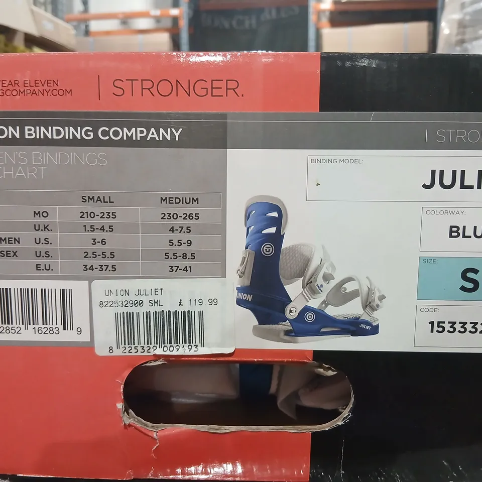 UNION JULIET SKI BINDINGS – BLUE, SIZE S (WOMEN'S BINDING)