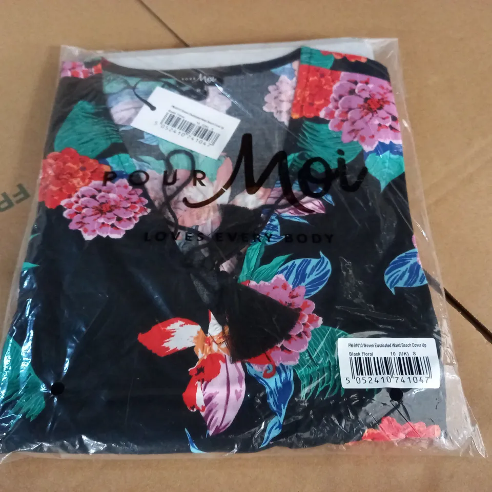 BAGGED POUR MOI WOVEN ELASTICATED WAIST BEACH COVER UP - UK 10