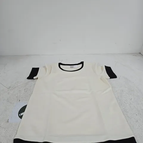 HEINE TOP WHITE/BLACK UK 10
