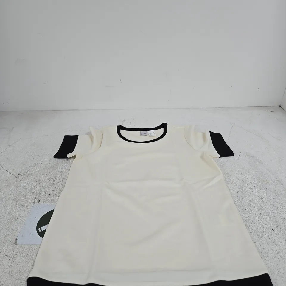 HEINE TOP WHITE/BLACK UK 10