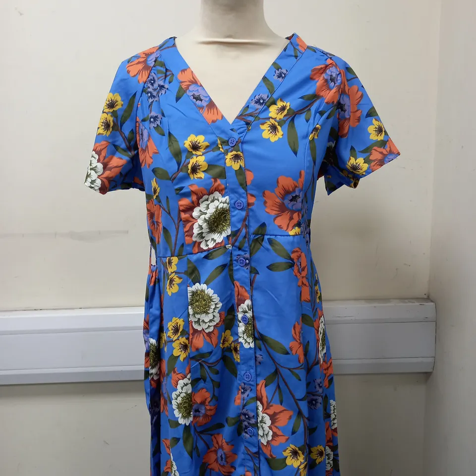 FRENCH CONNECTION DRESS TRANQUIL SIZE 12 WITH BELT SIZE L