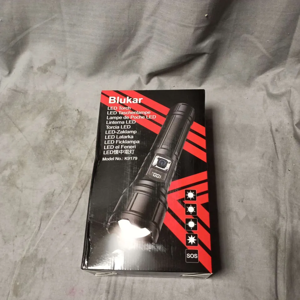 BLUKAR LED TORCH (MODEL K9179) WITH HARD CARRY CASE